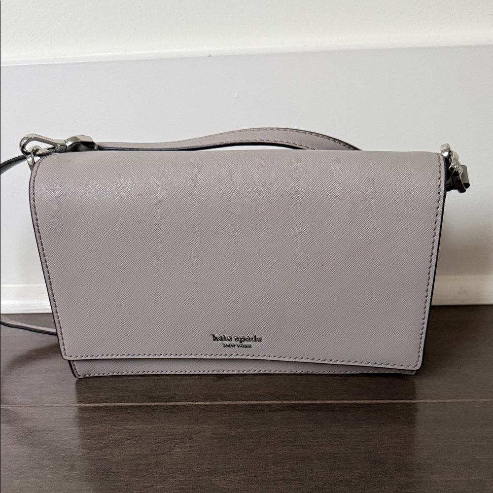 Kate Spade Light Gray Crossbody Bag